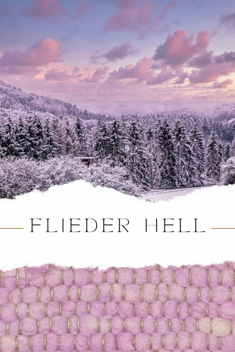 Wollteppich in flieder rosa 