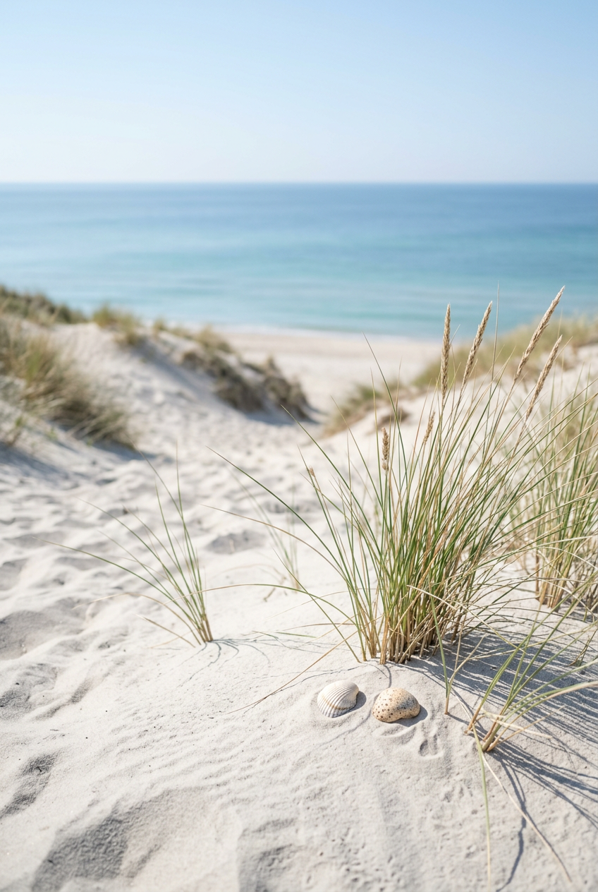 Dünenlandschaft Sand mit Windwellen 