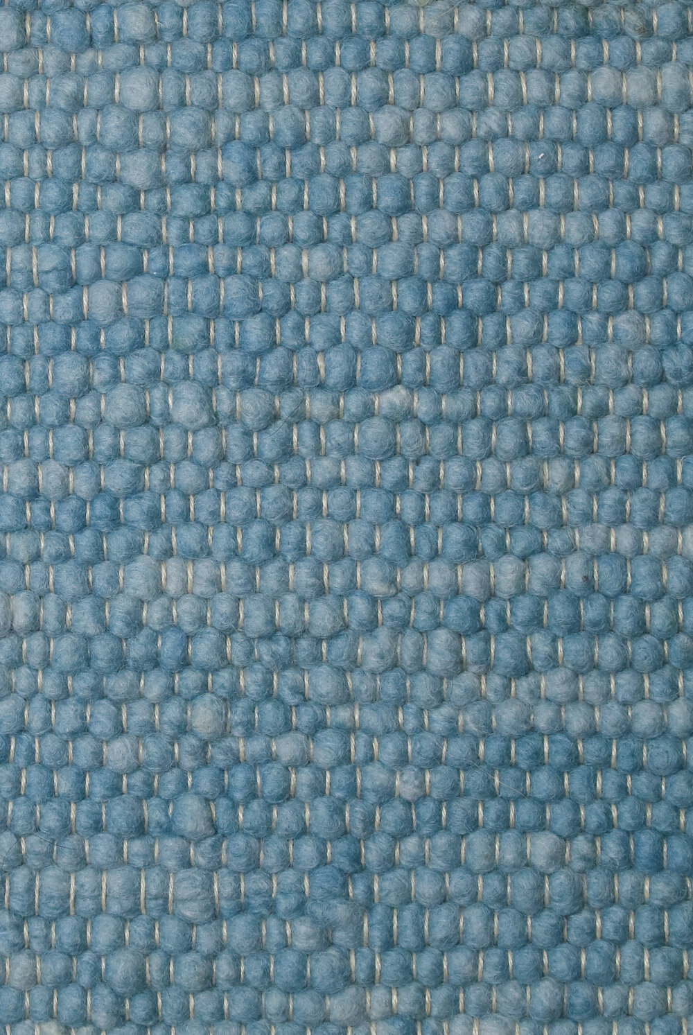 Wollteppichfarbe Wasserblau