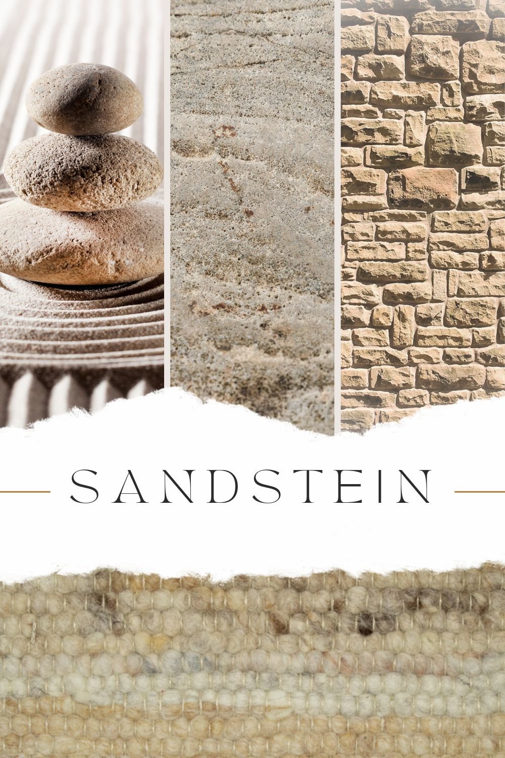 Wollteppich in Naturtönen "Sandstein"