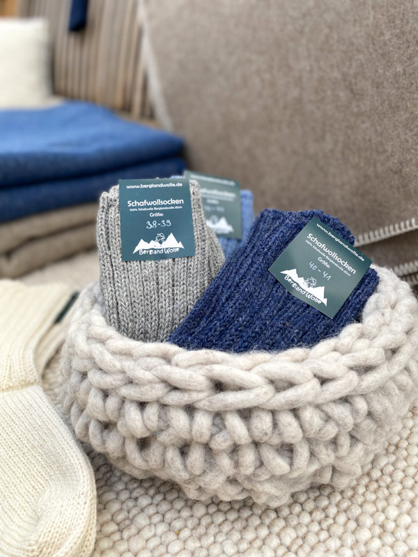 Wollsocken aus 100% Schurwolle