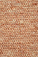 Schafwollteppich Terracotta dunkel meliert