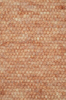 Schafwollteppich Terracotta dunkel meliert