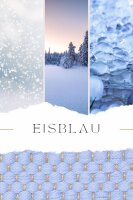 Baumwollteppich Eisblau