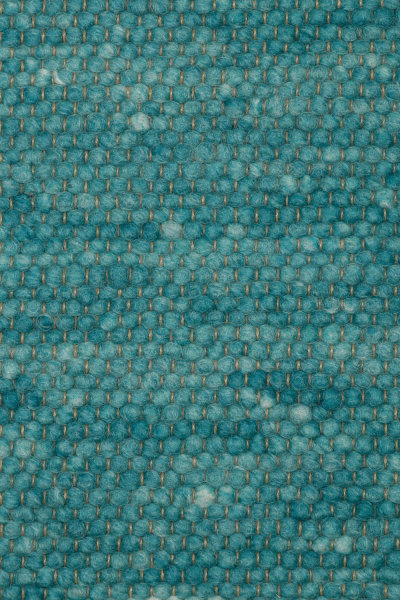 130 x 240 cm - Schafwollteppich Ocean meliert dünn in Standard-Bindung