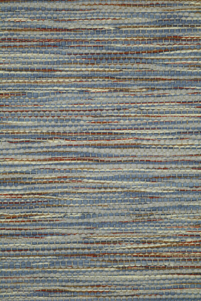 Baumwollteppich Kupferblau