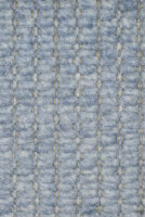 Schafwollteppich Taubenblau dunkel meliert
