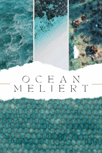 Schafwollteppich Ocean meliert