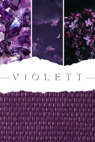 Schafwollteppich Violett