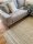 140 x 210 cm - Schafwollchenille Teppich in grau beige