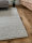 150 x 200 cm - Schafwolltteppich Sandgrau in dick Weite-Bindung