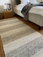 100 x 240 cm - Schafwollteppich Felsruhe in dick Standard-Bindung