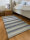 80 x 155 cm - Schafwolltteppich Vintage Blau in dick Standard-Bindung