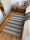 80 x 155 cm - Schafwolltteppich Vintage Blau in dick Standard-Bindung