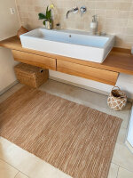 Baumwollteppich Haselnuss