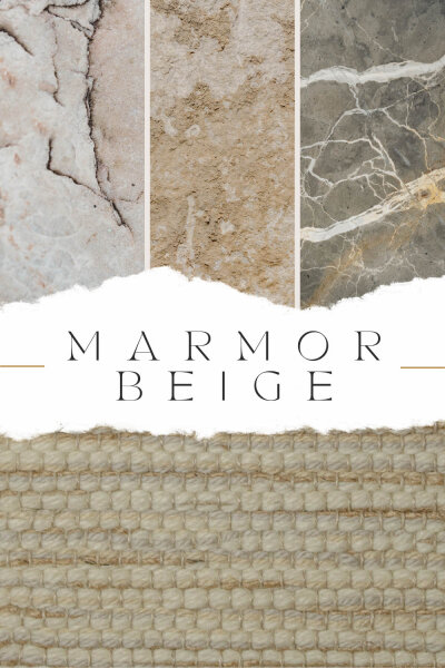 Teppich Marmor beige