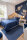 Baumwollteppich Indigo - Weltraum
