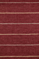 Schafwollteppich Rosenrot